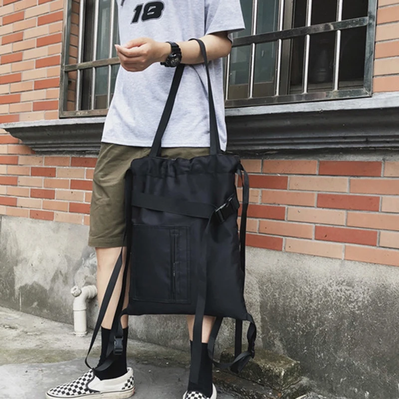 

Drawstring Pocket Nylon Sports Bag Travel Bag Men and Women Neutral Portable Shoulder Bag