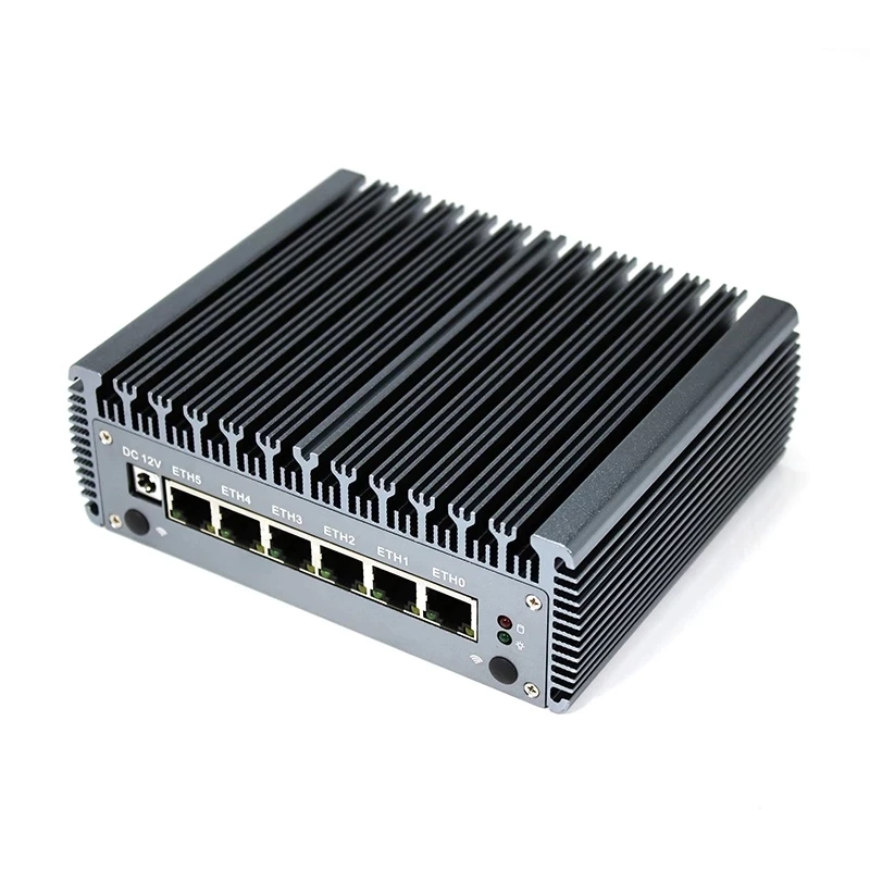 Мини-ПК Intel AES-NI 10-го поколения Pentium Gold 6405U 2 * DDR4 6 LAN 4USB3.0 брандмауэр Pfsense Openwrt Centos Ubuntu