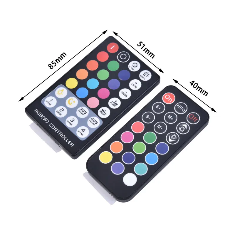 

1 Pcs Mini RF 21 / 28 Keys LED Strip Controller For RGB/RGBW Lamp String Controller Lighting Accessories