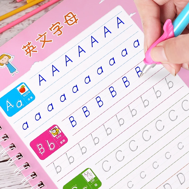 English Copybook For Calligraphy Books Kids Word Children's Book Handwriting Children writing Learning Practice | Канцтовары для