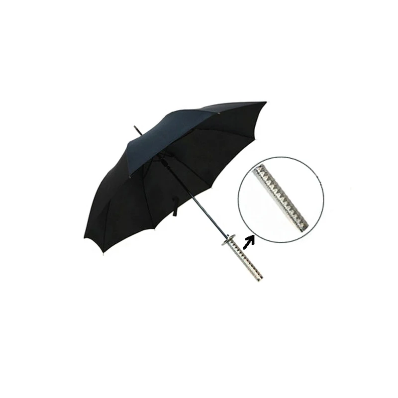Модные черные зонт-самурайский меч гинтама-Зонт 8K Semi автоматическая ложки с