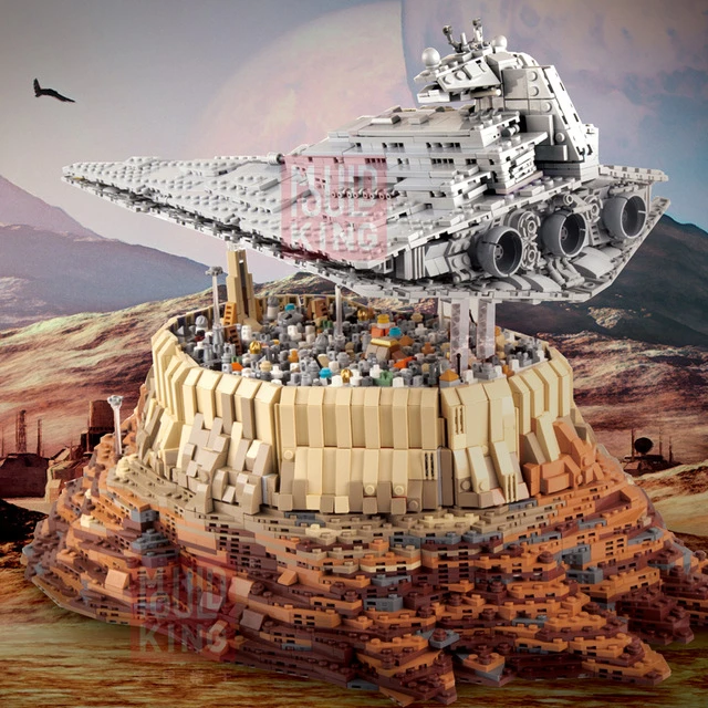 Новый Разрушитель Круизный корабль Звездный план Империя над Jedha город
