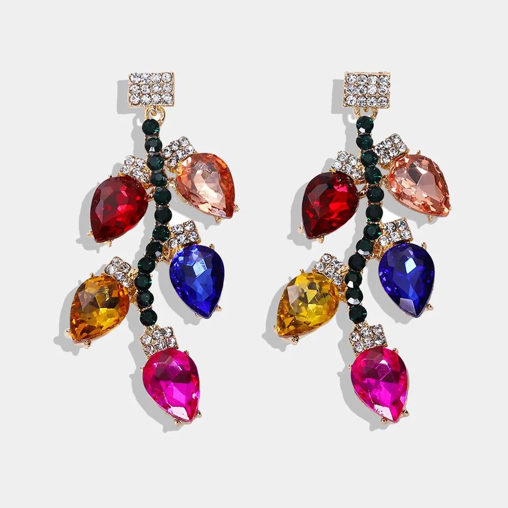 1 pair earrings Girlgo Bauble Bar Ручной работы Бусины Фламинго фантазия Висячие серьги для женщин Шарм Подвеска с Санта-Клаусом массивные серьги ювелирные изделия - Окраска металла: 1 pair earrings