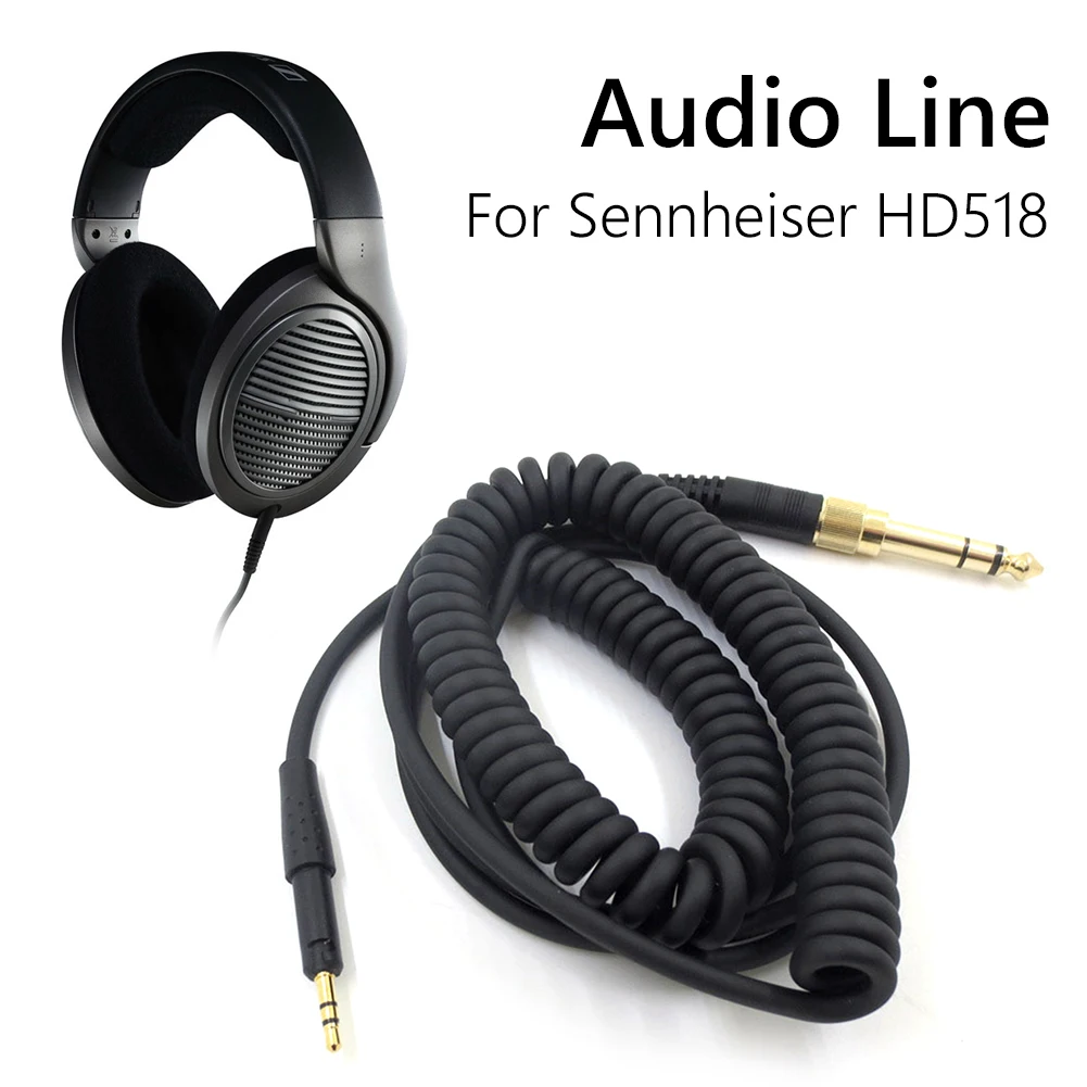 Cable de Audio estéreo HiFi para SENNHEISER HD6 HD7 HD8 HD515 HD518 HD 558 598 549 569 579 595 599, Cable de auriculares