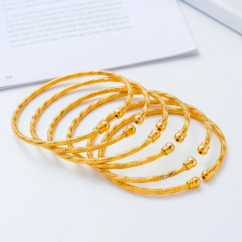 3 мм африканские браслеты для женщин индийские Эфиопский золотая цепочка на руку