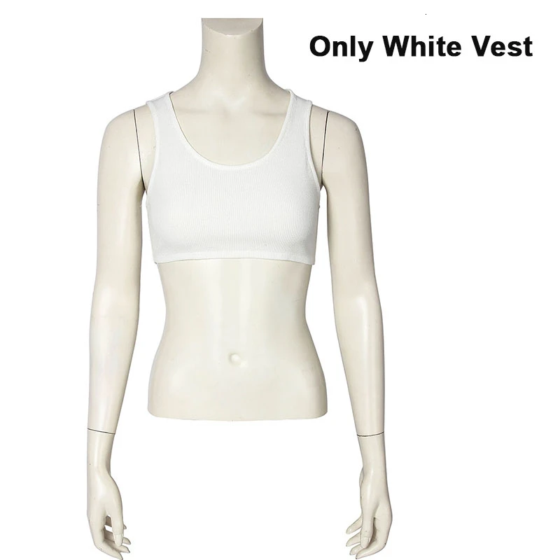 Only white vest Игра Final Fantasy VII Косплей Костюм тифа Локхарт нарядное платье юбка костюмы на Хэллоуин для женщин карнавальные сапоги для взрослых девочек - Цвет: Only white vest