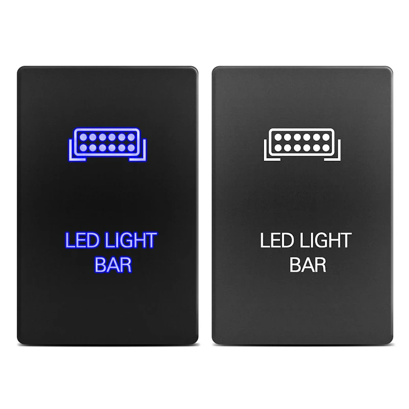

Blue LED With cable Light Bar For Toyota Tundra 4Runner 2010-ON Waterproof 32.5*22mm IP66 ON-OFF 2018