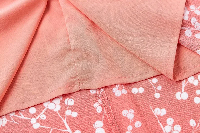 Bazaleas 2019 короткий рукав летнее платье старый розовый Гортензия с винтажное миди
