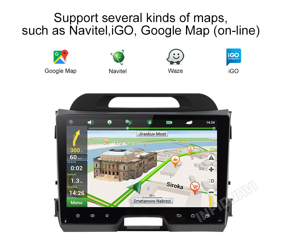Infidnavi ips android 9,0 автомобильный dvd для KIA sportage 2010- gps навигация автомобильный Радио Видео Стерео мультимедийный плеер