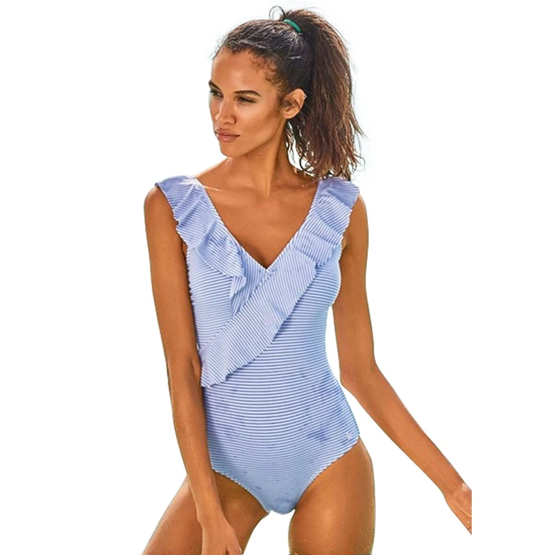 Купальный костюм для женщин ZAFUAZ новинка 2019 винтажный Цельный купальник