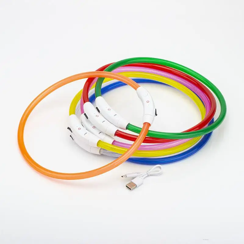 

LED Luminous Collar PVC Collar Usb Charging Dog Night Light Collar Pet Luminous Anti-lost Collar