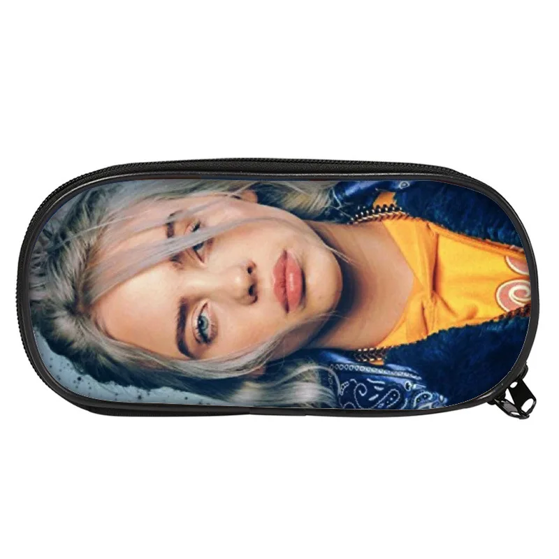 Billie Eilish чехол для карандашей косметичка женщин сумки макияжа Подростковая ручка