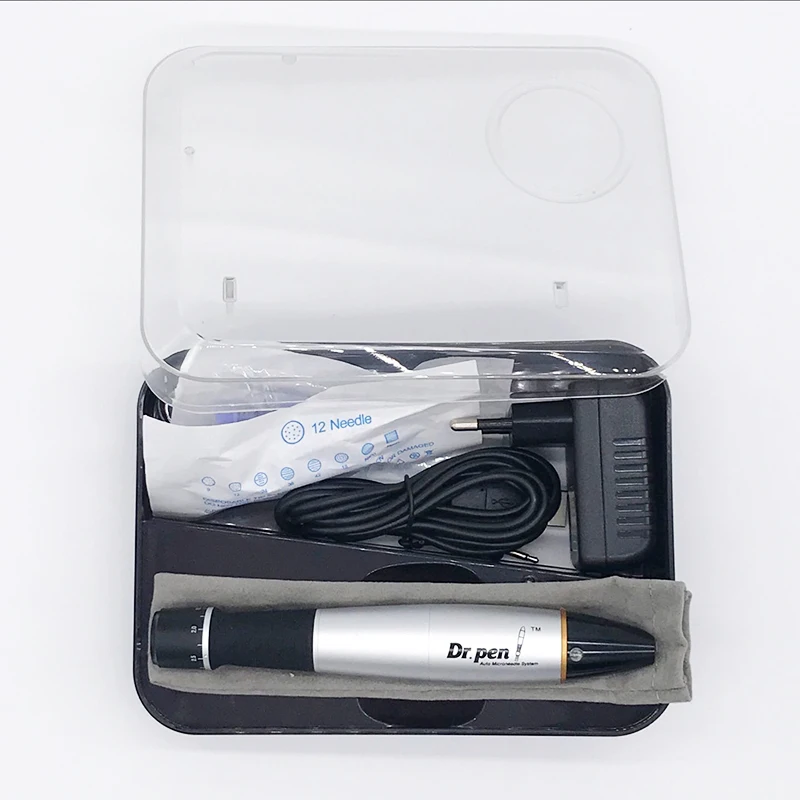 Электрический Dr. pen Ultima A1-C полумерманентная вышивка татуировки пистолет с 12 булавки иглы картриджи Авто Микро прокатки Дерма терапия