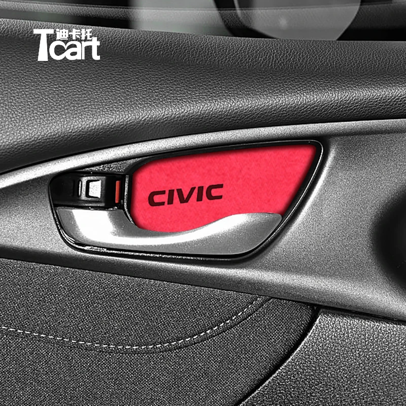 Автомобильные аксессуары для Honda Civic 2018 2019 2020 внутренняя дверная ручка отделка