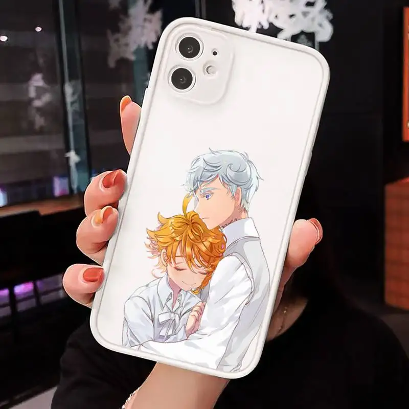 

Japan anime The Promised Neverland Phone Case matte transparent For iphone 7 8 11 12 plus mini x xs xr pro max cover