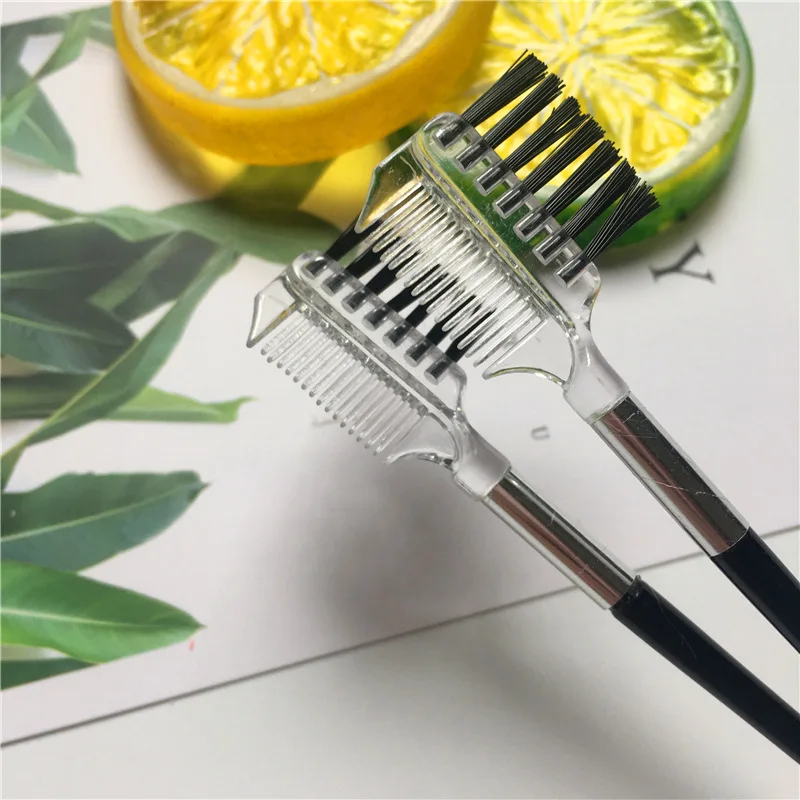 Новая горячая распродажа высокое качество Бровей Ресниц двойная расческа