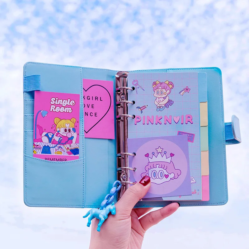 Kawaii Planner Book 18 шт./компл. альбом-планировщик с единорогом розовый прозрачный