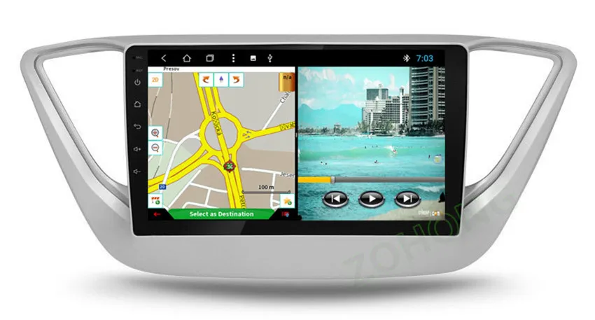 2.5D Восьмиядерный Android 9,0 Автомобильный мультимедийный dvd-плеер для hyundai Solaris Автомобильный gps навигатор Авто Радио акцент
