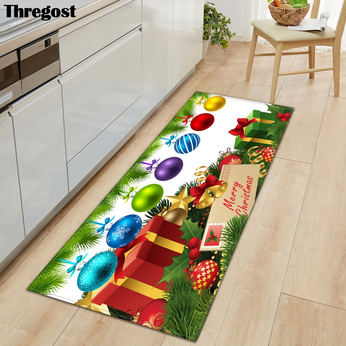 Длинный ковер Thregost для кухни коврик двери из микрофибры рождественские коврики