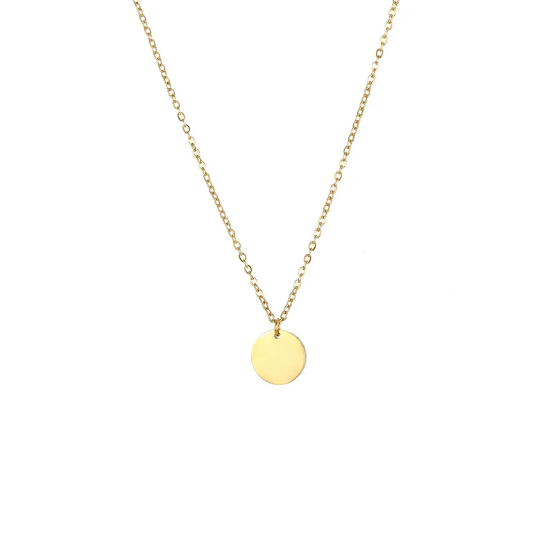 Европейский и американский простой 316L ожерелье из нержавеющей стали