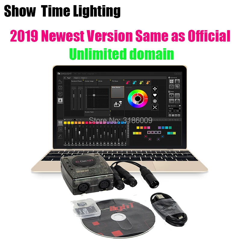 Мощный мини dmx контроллер Daslight DVC4 DMX программное обеспечение Контроллер