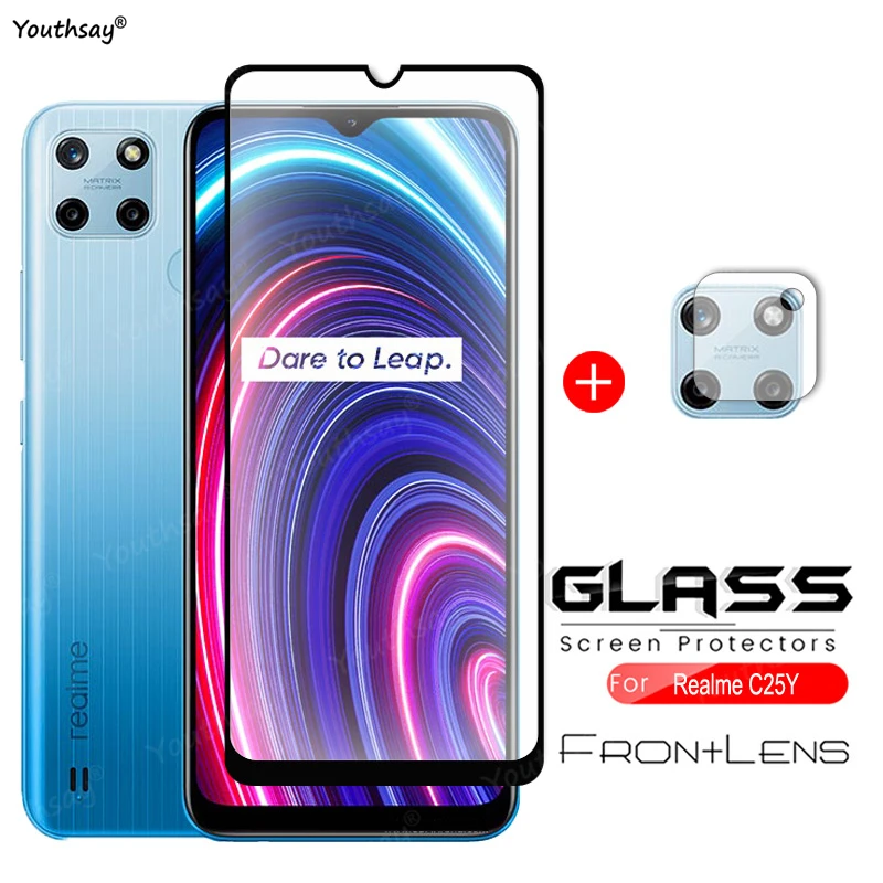 For OPPO Realme C25Y Glass Tempered Glass for Realme C25Y C25 C25S Glass Full Cover Screen Protector Film For Realme C25Y