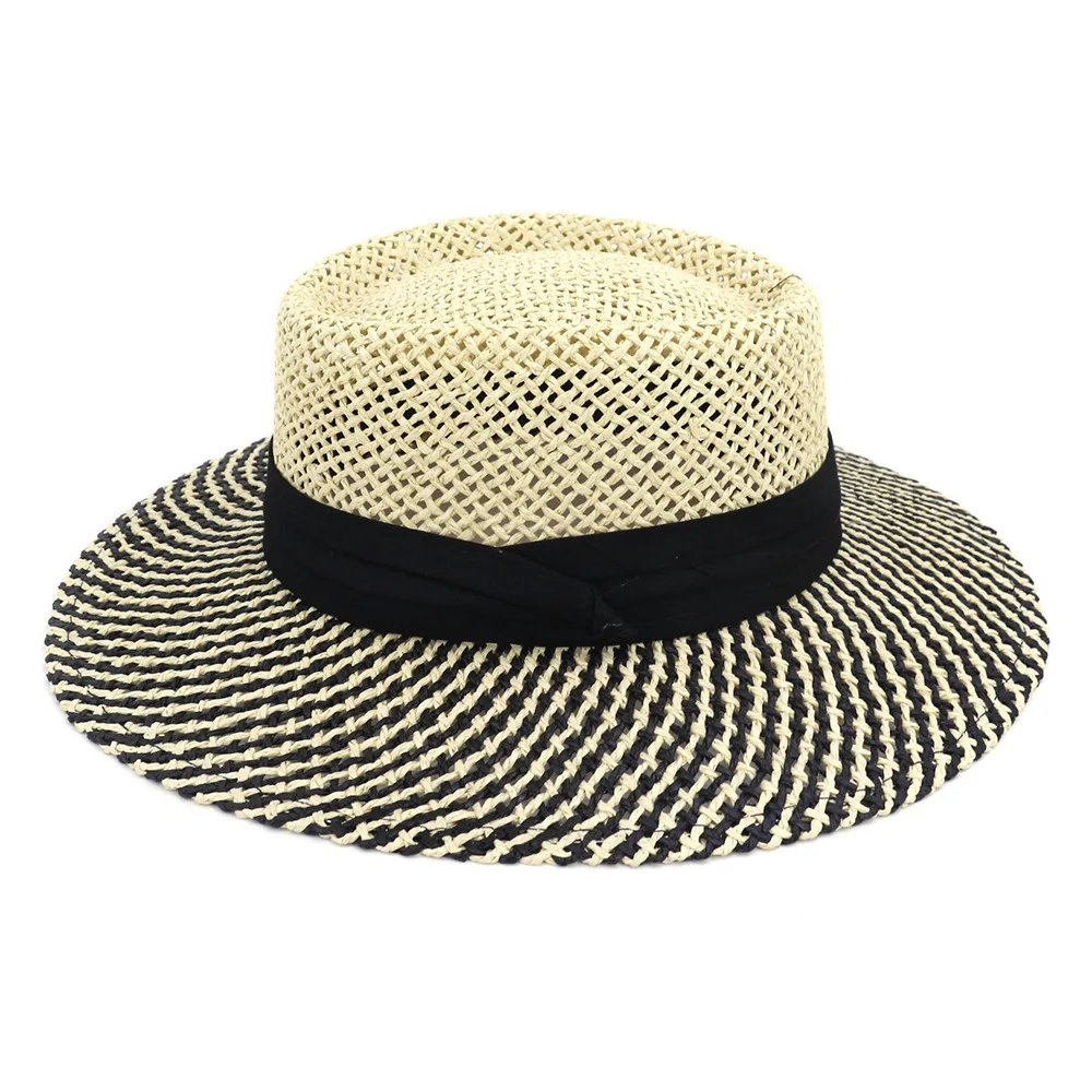 

ZLD Spring and summer outdoor seaside sun shade straw hat new style male and female travel vacation beach hats women Unisex cap