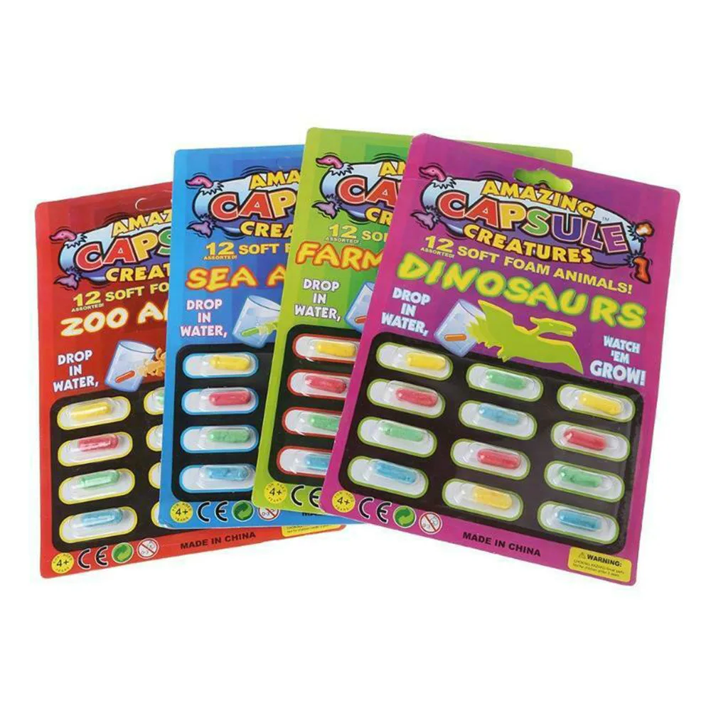 

Children's Absorbent Capsules Creative Forest Marine Animal Baby Early Education 12 Absorbent Pills Toys Gifts