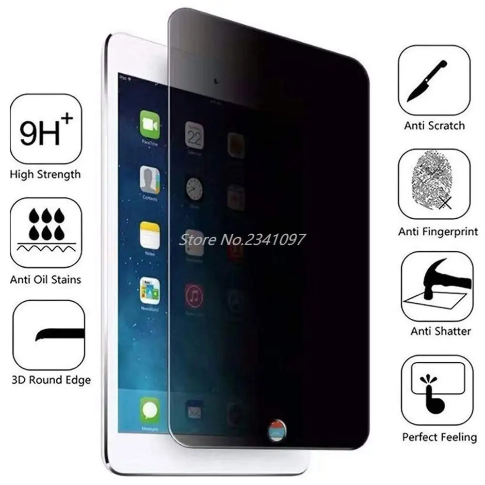 Надежное закаленное стекло для Apple iPad Air 2 3 ремешок Мини 5 4 2019 Анти шпион Экран