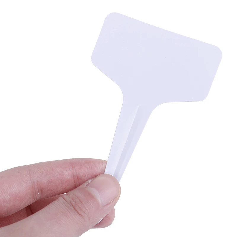 

100x Garden Labels gardening plant classification sorting sign tag card white