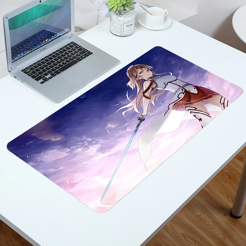 

Gaming Mousepad Cute Mouse Pad Sword Art Online Mausepad Anime Rug Gamer Girl Accessories Kawaii Gaming Accessories Deskmat Csgo