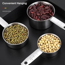 5pcs Stainless Steel Measuring Cups Spoons Kitchen Baking Cooking Tools Set Gadget