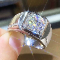 baoshina fashion inlaid round white zirconium luxury ring for women european and american jewelry hand accessories