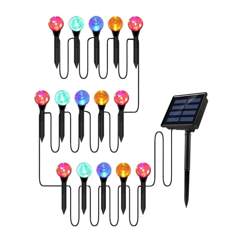 

2022 30/20/10PCS Solar Garden Lights Outdoor Garden Decoration Bulb Lamp String Landscape Plug Solar Lawn Lights Warm Atmosphere
