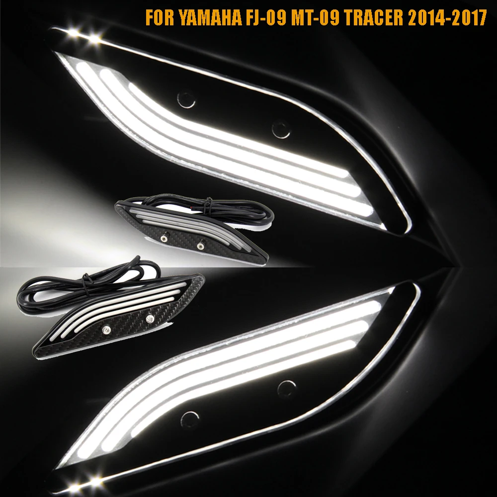 Для YAMAHA MT09 TRACER FJ-09 MT-09 TRACER 2014-2017 мотоциклетная защита рук, декоративные фонари, комплект светодиодов для защиты кулака