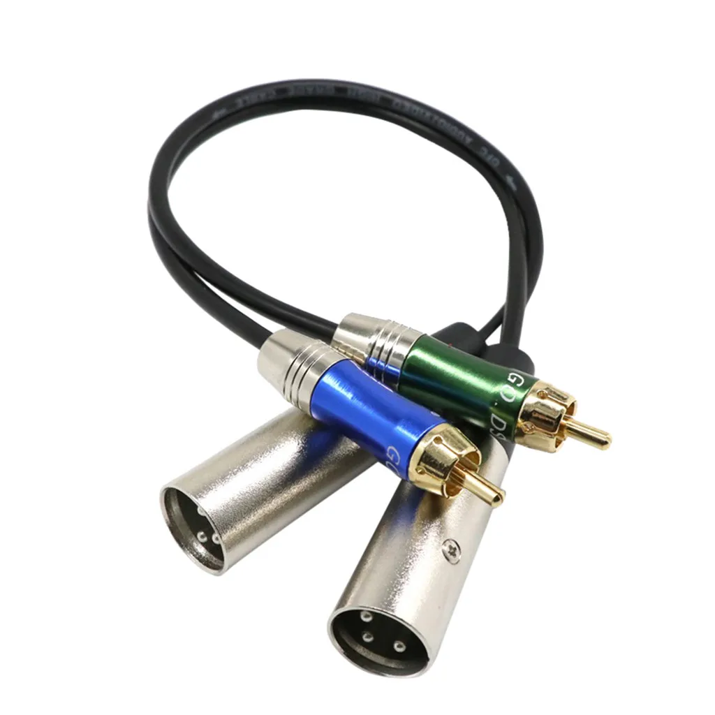 Сейсмический Аудио двойной XLR кабель для мужчин RCA мужской 5' патч-кабель Новый