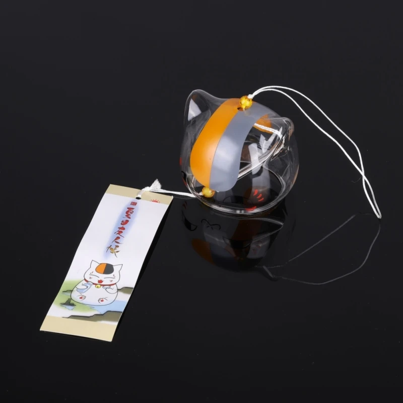 Декоративный стеклянный колокольчик Furin в японском стиле подвесное украшение