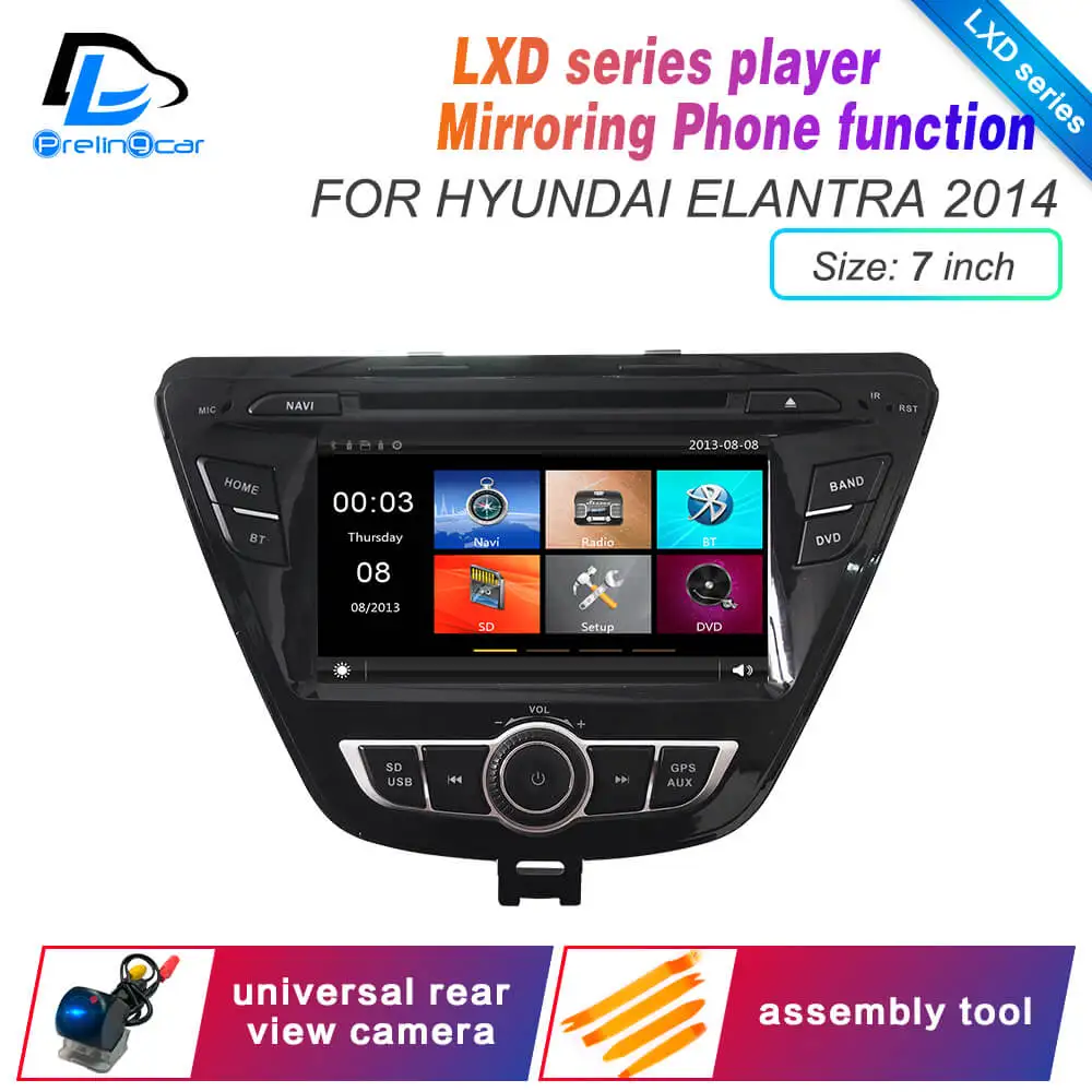 LXD 7inch 14 elantra Android 9,0 DSP 4G Lte мультимедийный dvd-плеер для hyundai elantra 2008 2011 лет автомобильный монитор Радио Стерео навигационная система - Цвет: LXD 7inch 14 elantra