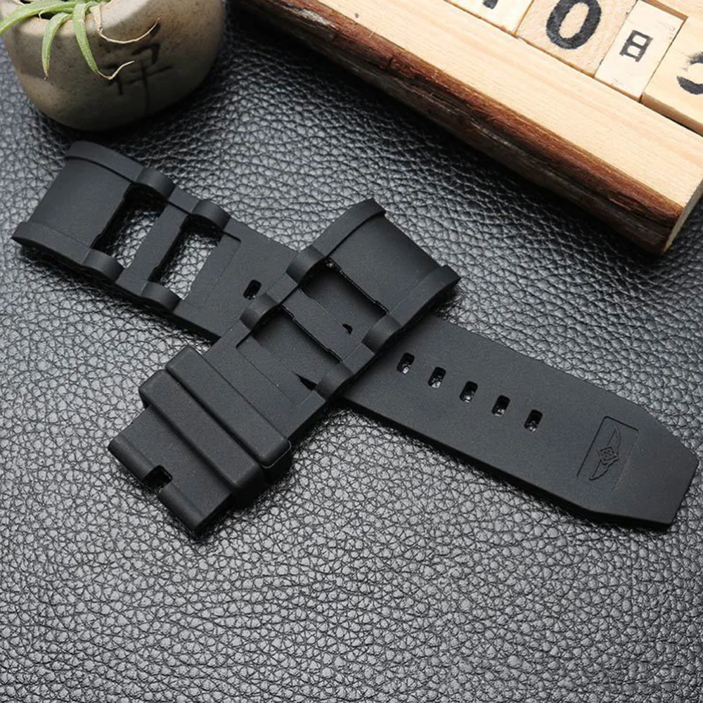 

Smart Bracelet Strap Waterproof Sports Silica Wrist Band for Invicta (Black without Buckle)