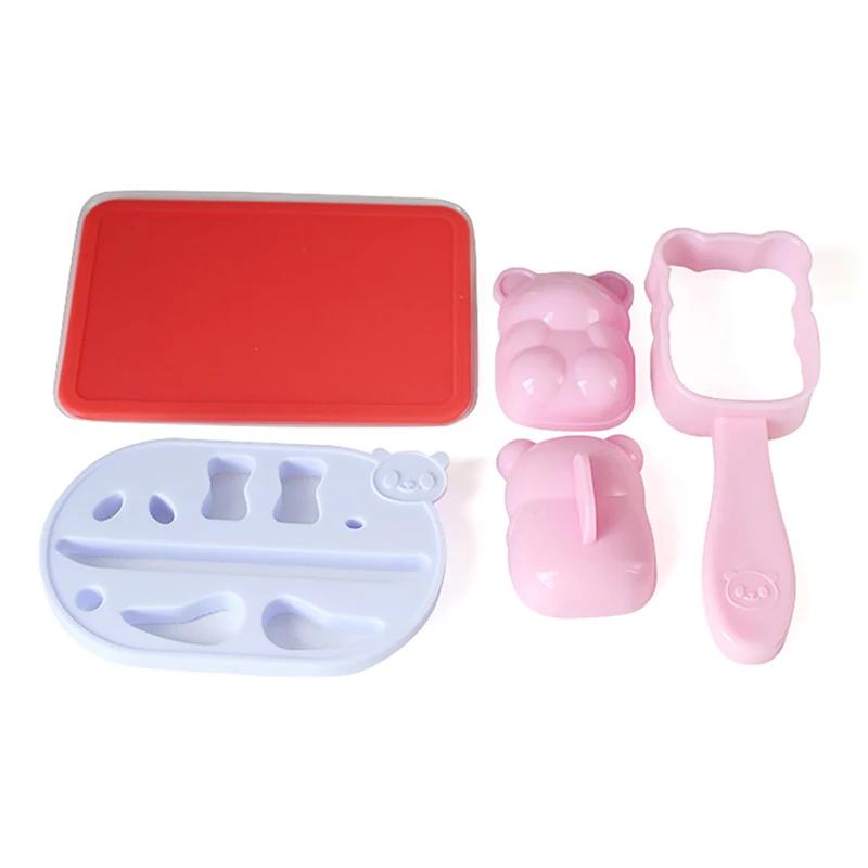 Cute Little Bear Sushi Rice Ball Mold Set Maker Bento DIY Curry Japanese Mould For Kitchen Accessorie | Дом и сад