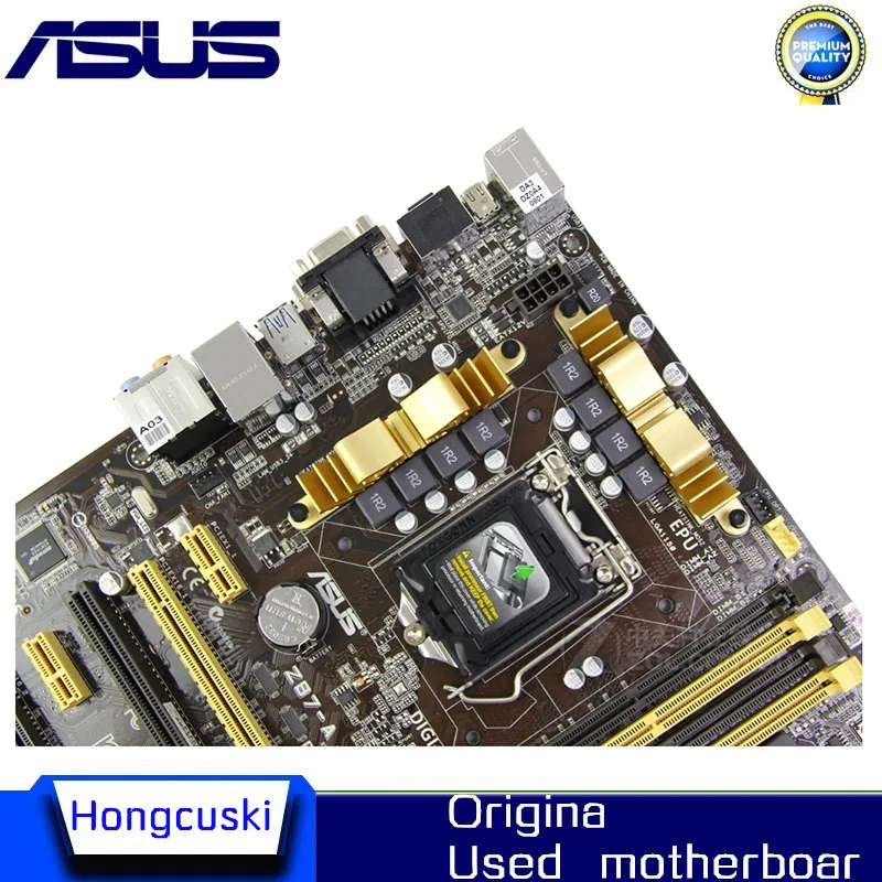 Для ASUS оригинальная материнская плата Socket LGA 1150 DDR3 Z87 SATA3 USB3.0 настольная |