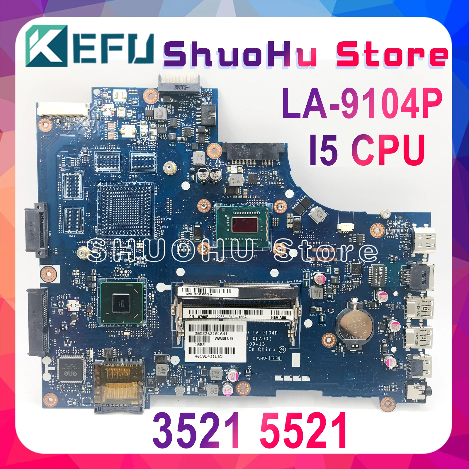 

Материнская плата KEFU VAW11 для ноутбука DELL Inspiron 15 3521 5521