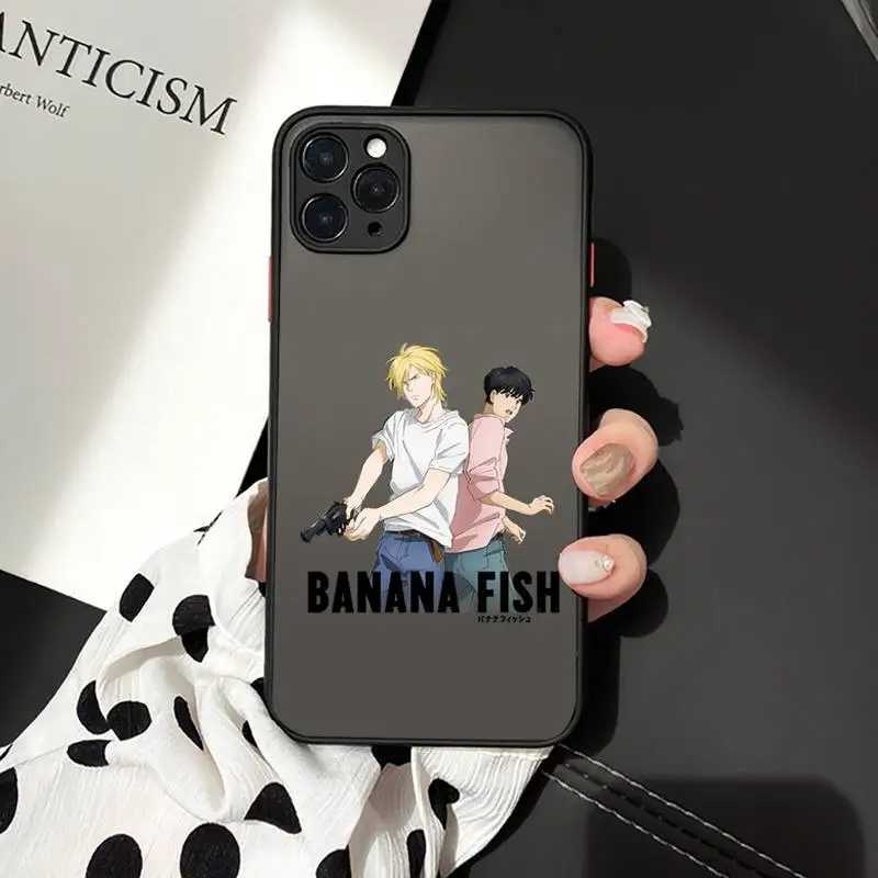 

Japan anime Banana Fish Phone Cases matte transparent For iphone 7 8 11 12 plus mini x xs xr pro max cover