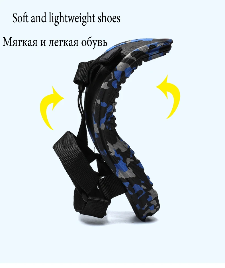UEXIA/Новинка; Летняя обувь; мужские сандалии; камуфляжные пляжные мягкие удобные модные Нескользящие дышащие повседневные прогулочные туфли