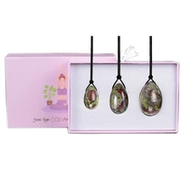 drilled yoni eggs natural dragon bloodstone vaginal muscle tightening massager kegel jade ball set trainer for women healthcare