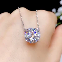 5ct moissanite super popular styles necklaces ladiesparty play 925 pure silver