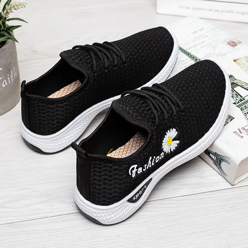 

Woman Sneakers Comfortable Light Women's Footwear Fashion Vulcanized Shoes Lace Up Breathable Flats Running Shoes Casual Female