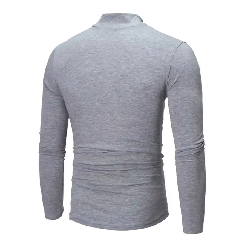 

US Men's Warm Cotton High Neck Pullover Jumper Sweater Tops Turtleneck Shirts