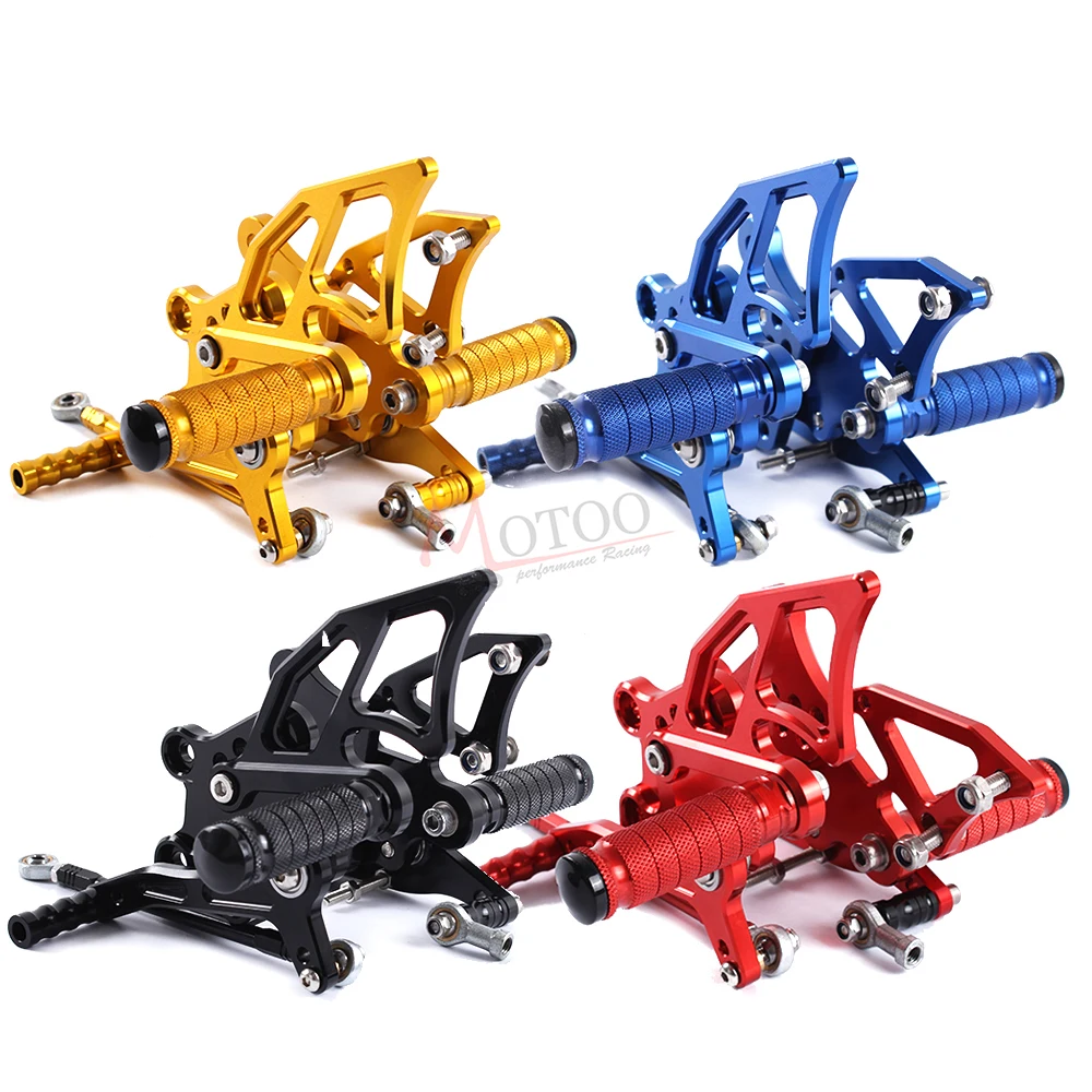 Полностью CNC алюминиевая подставка для ног мотоцикла peg педаль Rearset задний Набор