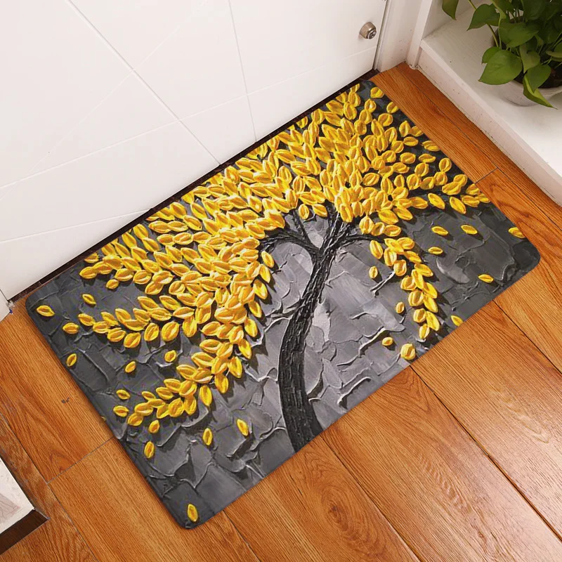 

Vintage Flower Printed Non Slip Shower Mat Bathroom Carpet Bath Mat Rugs Home Decoration Floor Mat